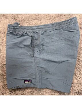 Patagonia Mens Size M 4" Blue Elastic Waist Drawstring Lightweight Quick-Dry